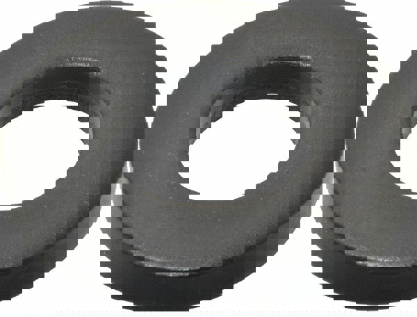 M24 Screw Standard Flat Washer: Case Hardened Steel, Black Oxide Finish